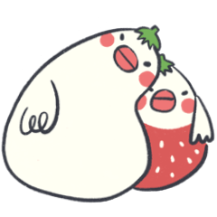 Java sparrow (strawberry Mochi)