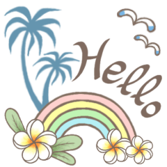 Hawaiian style sticker Revised