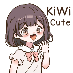 Kiwi cute girl Animation