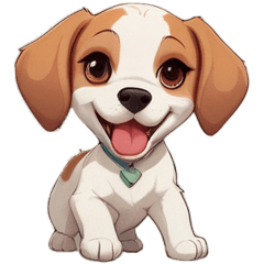 Cute Beagle dog stickers By Nimo7