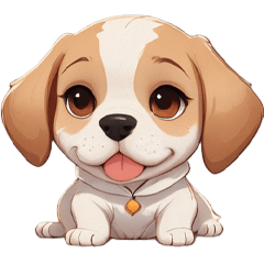 Cute Beagle dog stickers By Nimo8