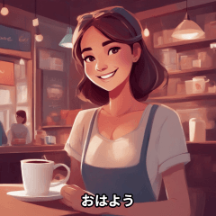 Cafe Moments with Adorable Girls