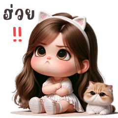 Catty cute girl (E-San)