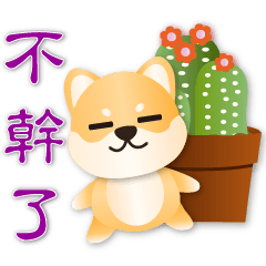 Cute Shiba -Practical phrases stickers