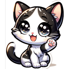 Kitty Cuteness Sticker