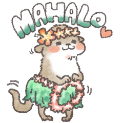 A hula dancing otter
