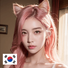 KR pink cat girl