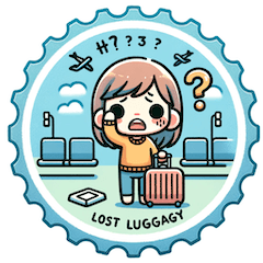 "Travel Woes: Sticker Fun"