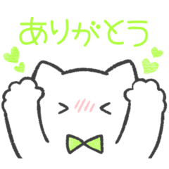 light green color sticker(cat)(daily)