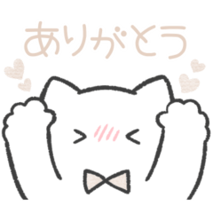 white color sticker(cat)(daily)
