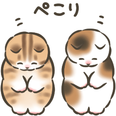 Animated Cat Stickers (Japanese message)