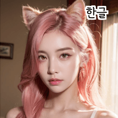 KR pink cat girl 2