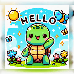 Cute Turtle's Daily Life