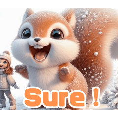 Snow Frolic Squirrels:English