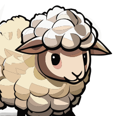 動物スタンプアラカルト（羊1）