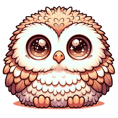 [Revised Version]Round and cute owls