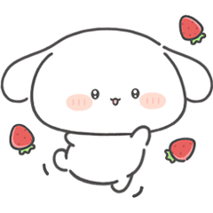 Cream Dog in Strawberry Village