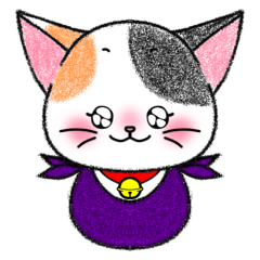 Fluffy cat sticker3
