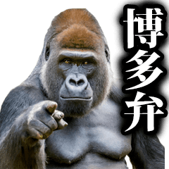 Gorilla in Hakata dialect