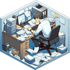 Animated and isometric daily life