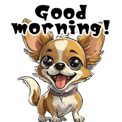 Chihuahua greets you cheerfully