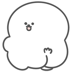 Bichon Poof daily life-opening the mouth