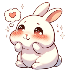 Rabbit Sticker(Netherland Dwarf rabbit)