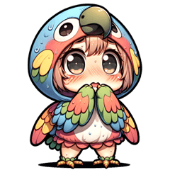 Parrot Costume Girl