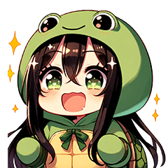 a girl in a turtle costume
