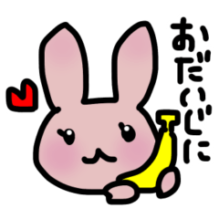 Cute rabbit face stickers