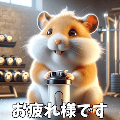 Muscle-Training Exercise Loving Hamster