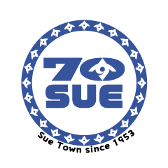 Sue Town 70th Anniversary Sticker