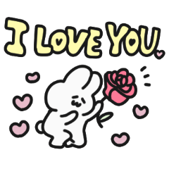 Rabbit stickers convey your feelings