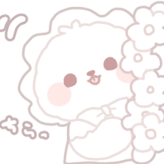 white fluffy baby