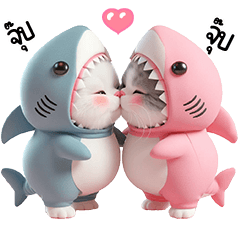 Shark Couple Meow <3