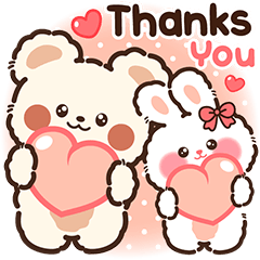 Lover : Brownie Bear, Bunny Bunny – LINE stickers | LINE STORE