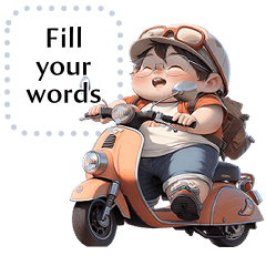 Message Stickers (Chubby Cute Boys) Eng