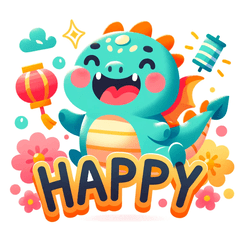 Cute Dragon Emotions for Lunar New Year!