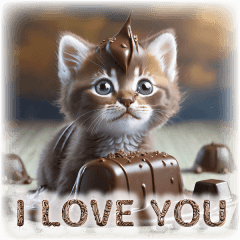 Chocolate-covered Valentine's Day Cats