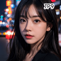 JP9 Korean night street girl