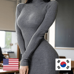 EN KR Gray tight dress