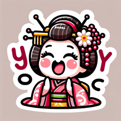 "Maiko Emotion Stickers"