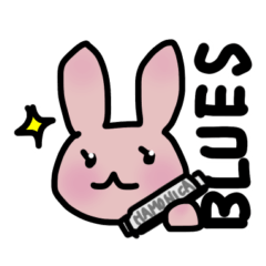 Music rabbit stickers