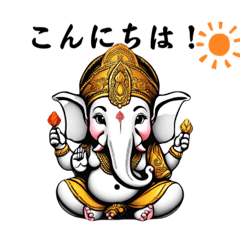 ガネーシャ(開運)STAMP(Japanese)
