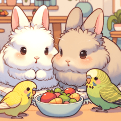 かわいいチビキャラうさぎ