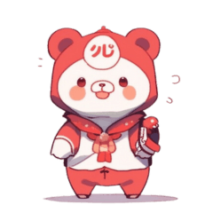 Small sticker Ryokai bear