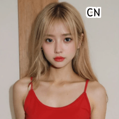 CN crop top blonde girlfriend