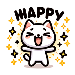 Expressive Cat Stickers302