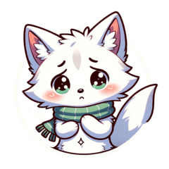 Fox Sticker(Arctic fox)