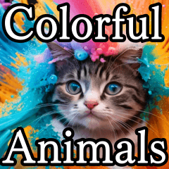 colorful animals(AI illustration)16items